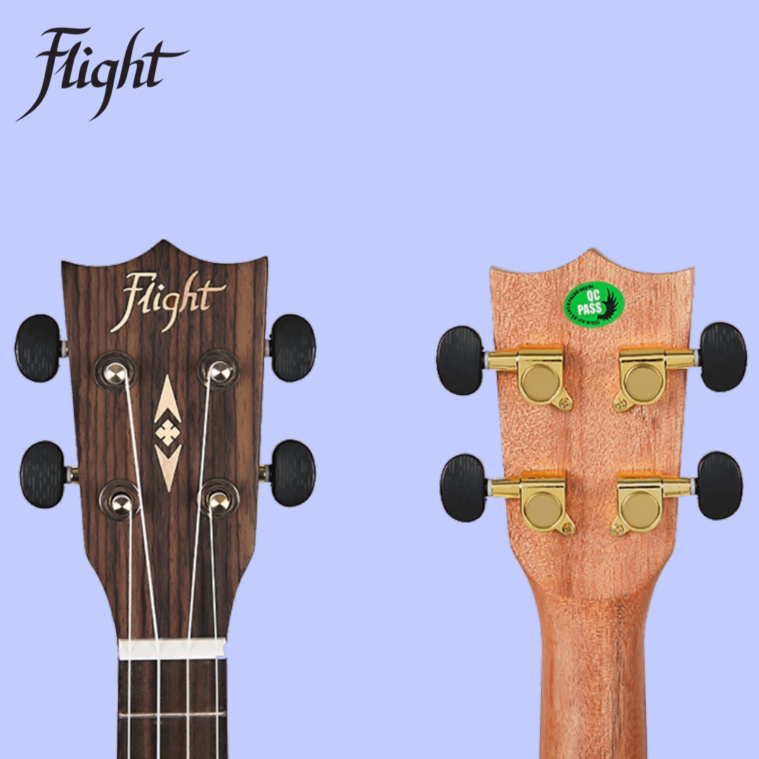 Flight DUC410 QA Quilted Ash Concert Ukulele with Padded Gig Bag