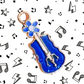Music is Always The Answer Necklace - Violin (Blue)