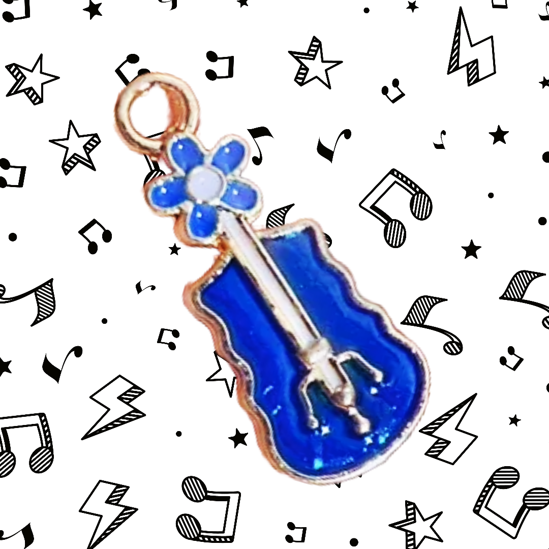 Music is Always The Answer Necklace - Violin (Blue)