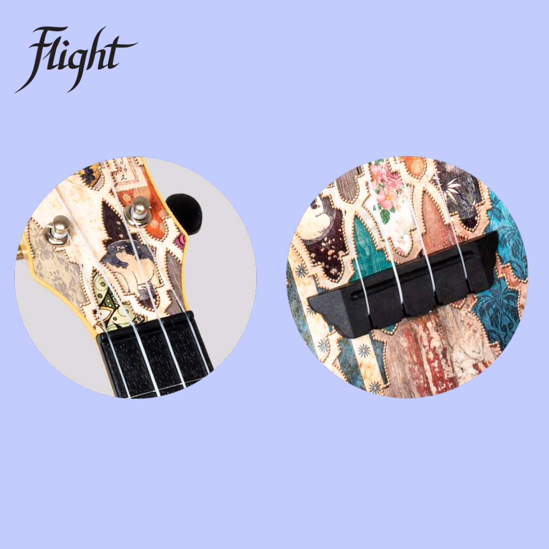 Flight TUS40 ABS Travel Soprano Ukulele Granada with Gig Bag