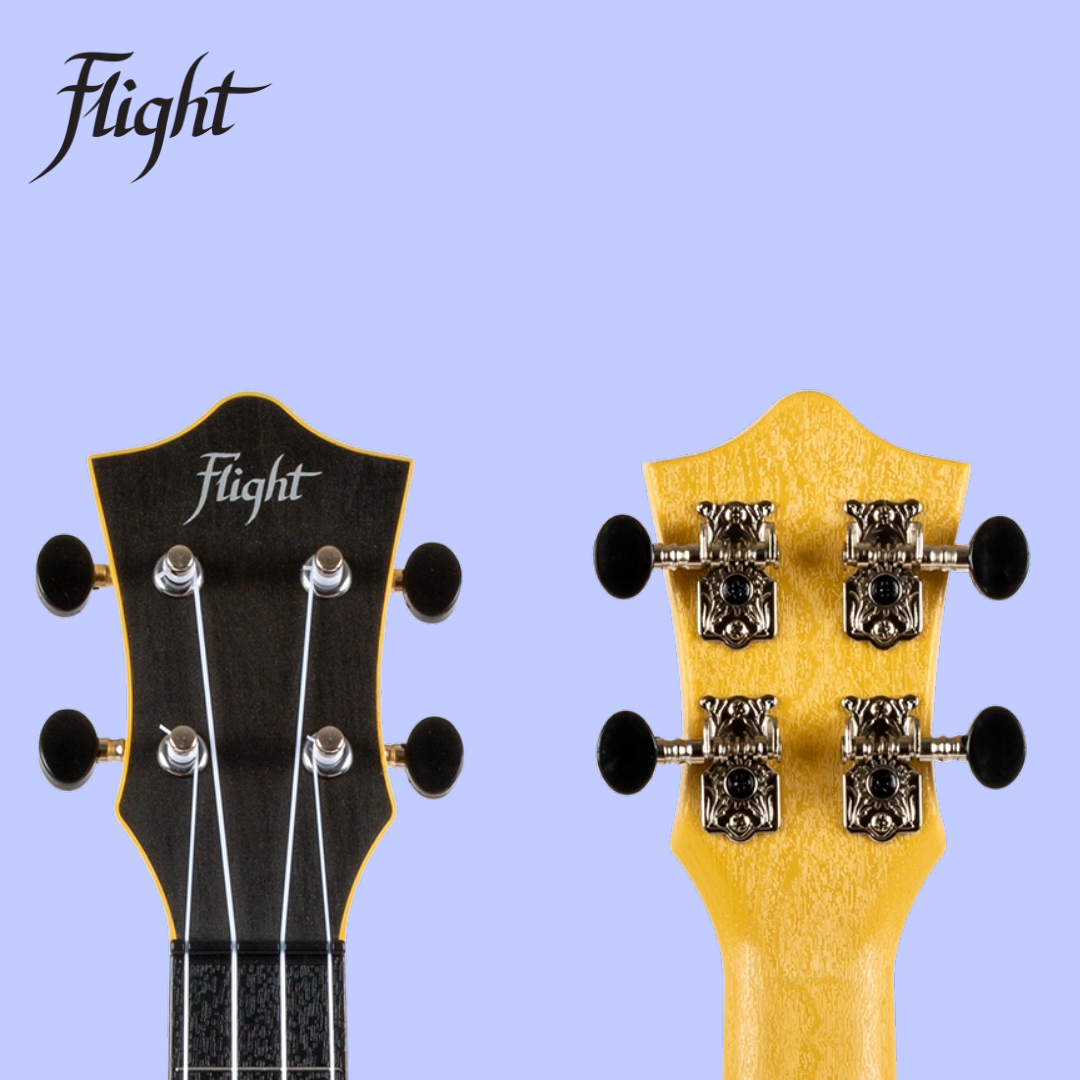 Flight TUC-35 Black Travel Concert Ukulele with Gig Bag