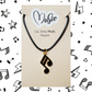 Eat. Sleep. Music. Repeat. Necklace - Double Quaver Note (Black)