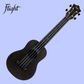 Flight TUC-35 Black Travel Concert Ukulele with Gig Bag