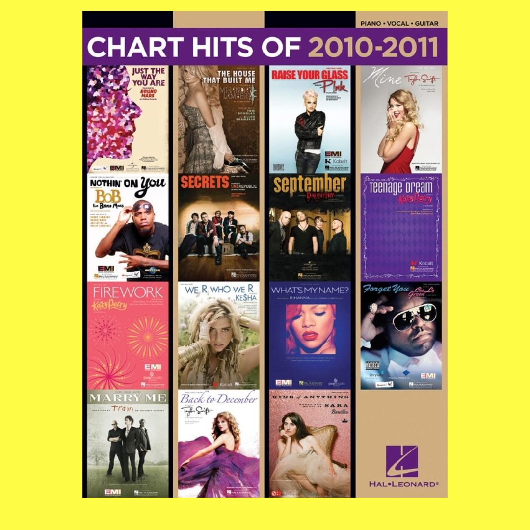 Chart Hits Of 2010 2011 PVG Songbook