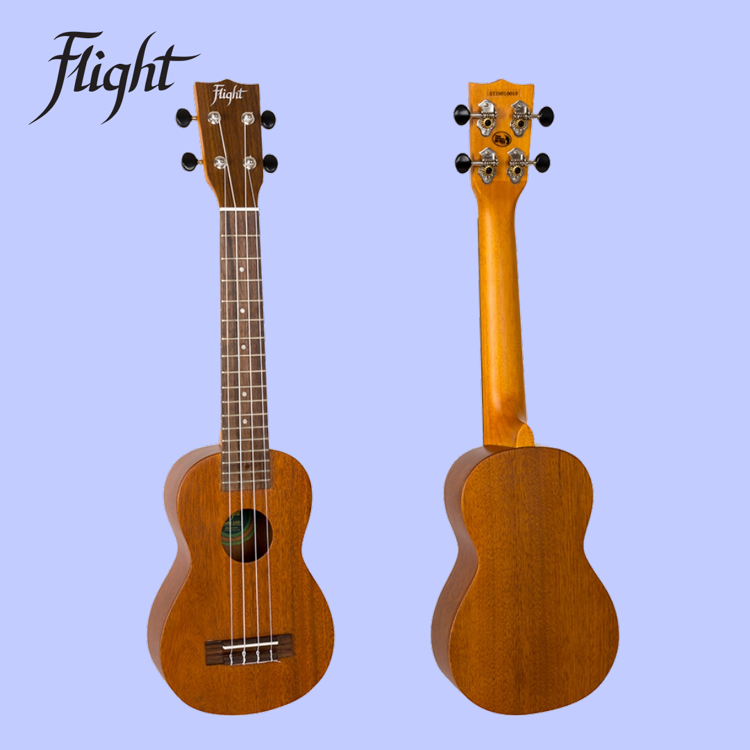 Flight LUS5 Solid Mahogany Concert Scale Long Neck Soprano Ukulele