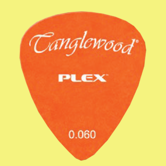 Tanglewood Plex Picks (Pack of 12) Size - .060 Orange