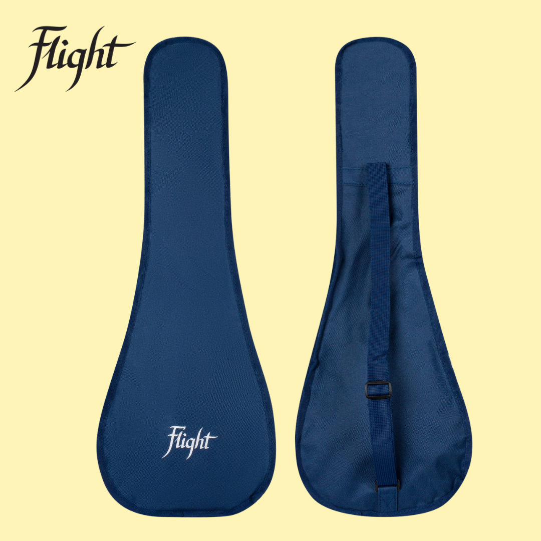 Flight TUC-35 Light Blue Travel Concert Ukulele with Gig Bag