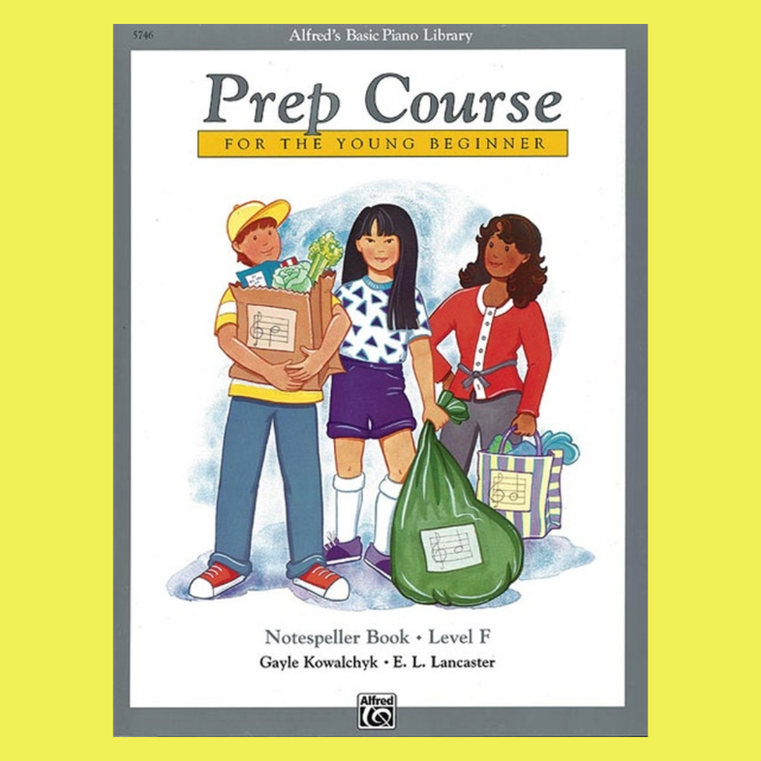 Alfred's Basic Piano Prep Course - Notespeller Level F Book