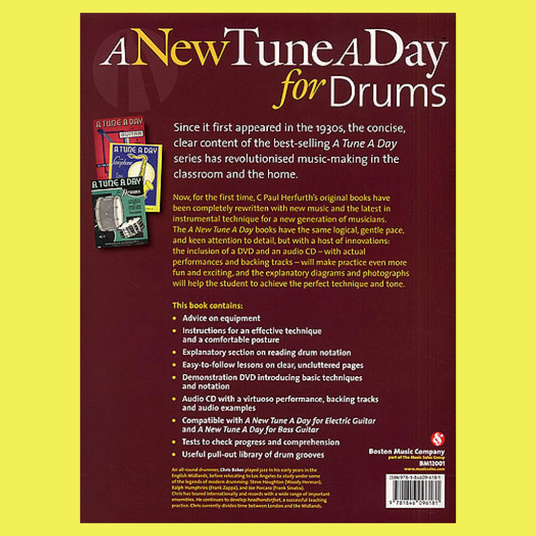 A New Tune A Day - Drums Book 1 (Book/Cd/Dvd)
