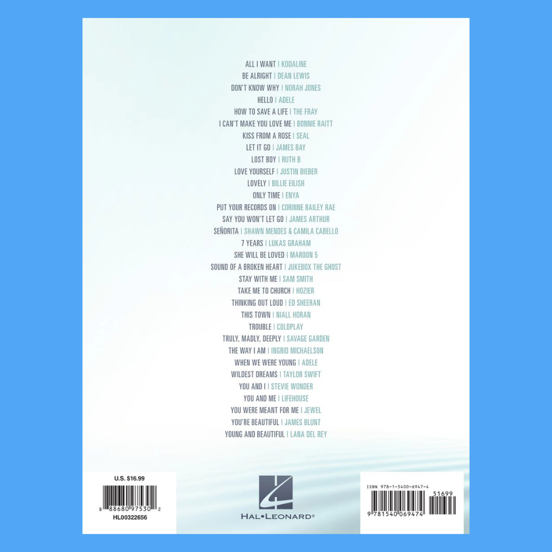 Chill Pop Piano Solos Book (32 Introspective Pop Songs)