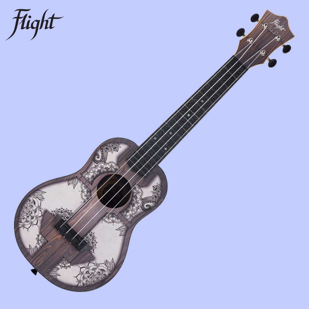Flight TUC-40 MW Mandala Travel Concert Ukulele with Gig Bag