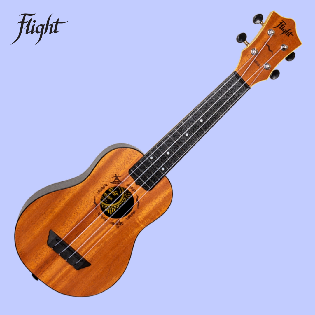 Flight TUS-53 Mahogany Travel Soprano Ukulele with Gig Bag
