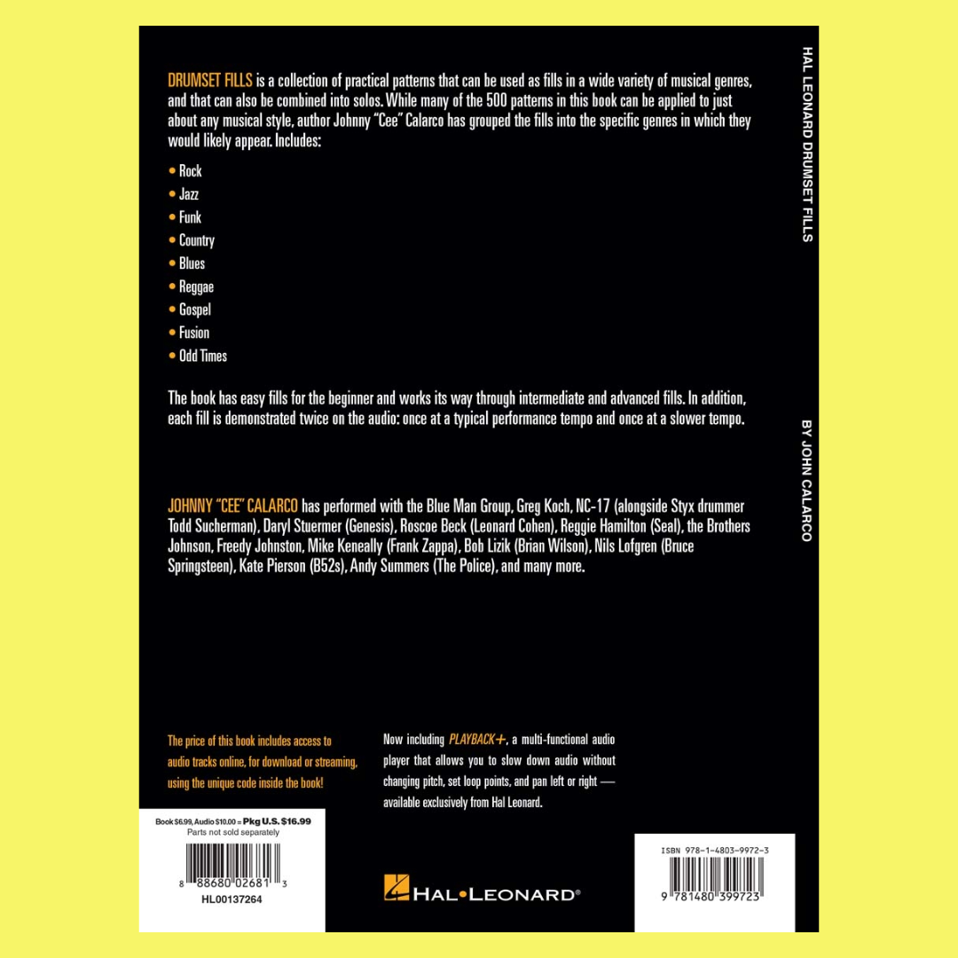 Hal Leonard - Drumset Fills Book/Ola