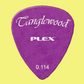 Tanglewood Plex Picks (Pack of 12) Size - .114 Purple