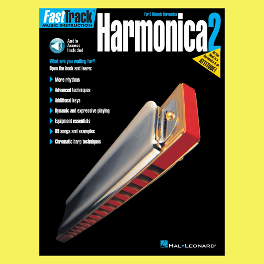 FastTrack Harmonica Method Book 2 (Book/Ola)