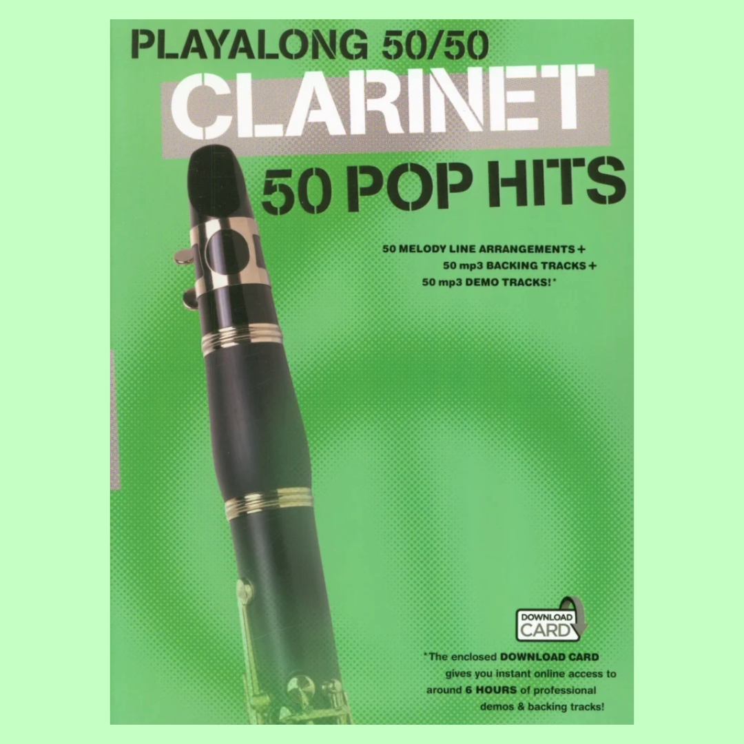 Playalong 50/50 Clarinet - 50 Pop Hits Book