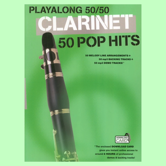 Playalong 50/50 Clarinet - 50 Pop Hits Book