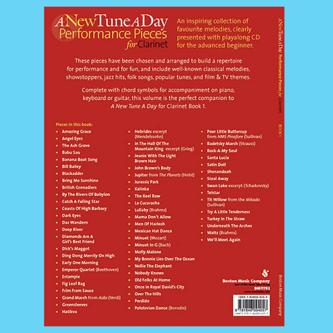 A New Tune A Day - Performance Pieces For Clarinet Book/Cd (66 Songs)