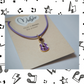 Music is Always The Answer Necklace - Guitar/Ukulele (Purple)