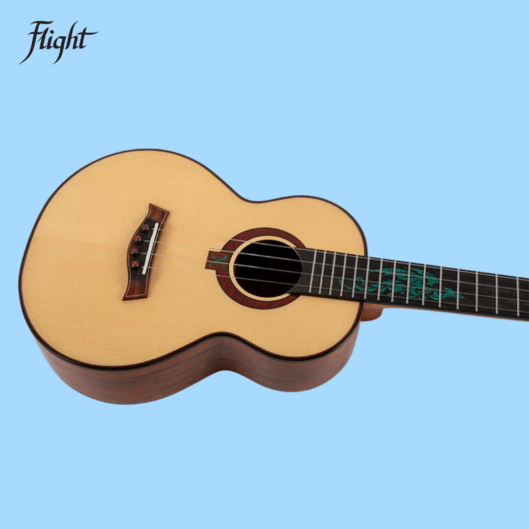 Flight A10SC Cocobolo Dragon 10th Anniversary Tenor Ukulele with Padded Gig Bag