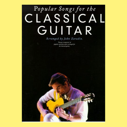 Popular Songs For Classical Guitar Book