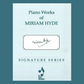 Piano Works Of Miriam Hyde Book