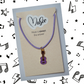 Music is Always The Answer Necklace - Guitar/Ukulele (Purple)