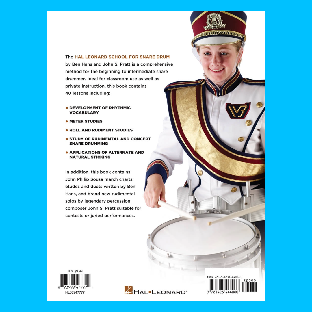 Hal Leonard - School For Snare Drum Book