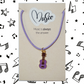 Music is Always The Answer Necklace - Guitar/Ukulele (Purple)