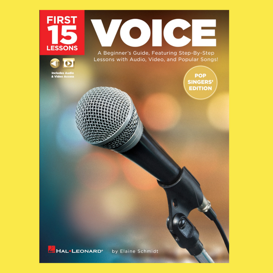 First 15 Lessons - Voice Pop Singer's Edition (Book/Olm)