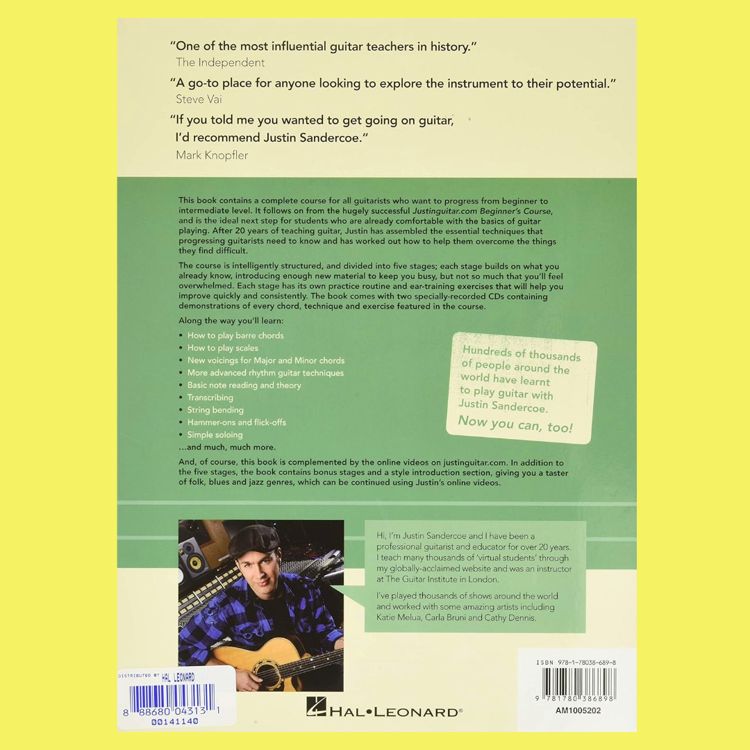 Justinguitar.Com - Intermediate Course Book and CD
