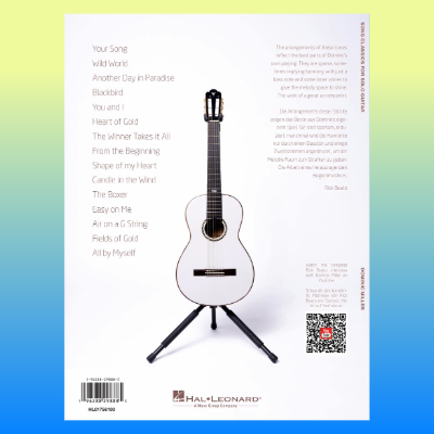 Song Classics For Solo Guitar Book - Arranged By Dominic Miller (15 Classics)