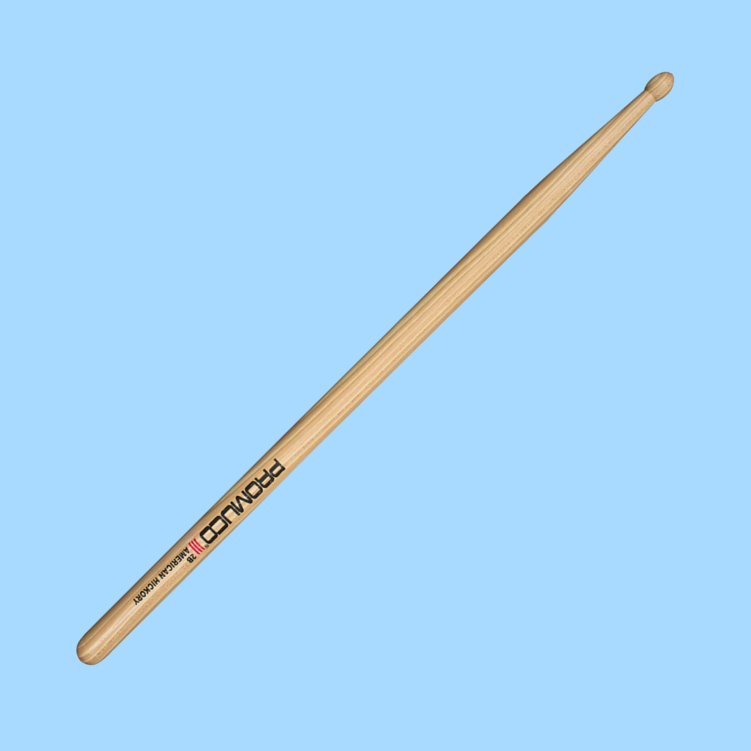 Promuco - American Hickory 2B Wooden Tip Drumsticks