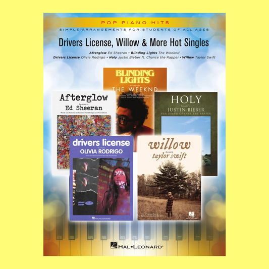 Pop Piano Hits - Drivers License, Willow & More Hot Singles Songbook