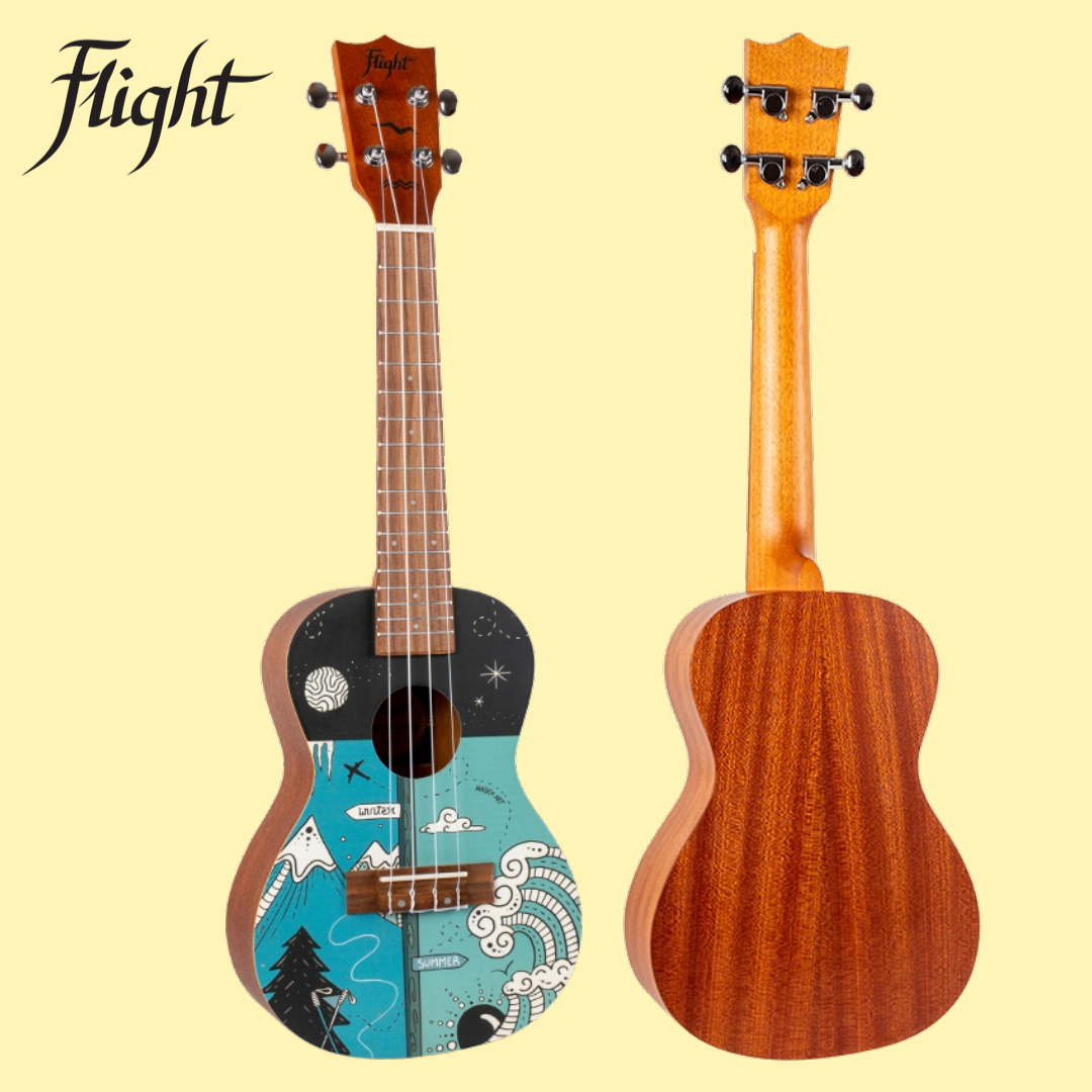 Flight AUC33 Two Season Concert Ukulele with Padded Gig Bag