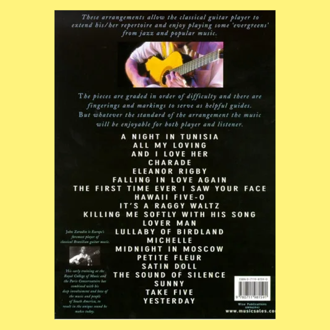 Popular Songs For Classical Guitar Book