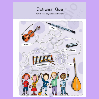 Poco - My Instrument Puzzle Book (40 Games, Puzzles and Activities)  - New 2026