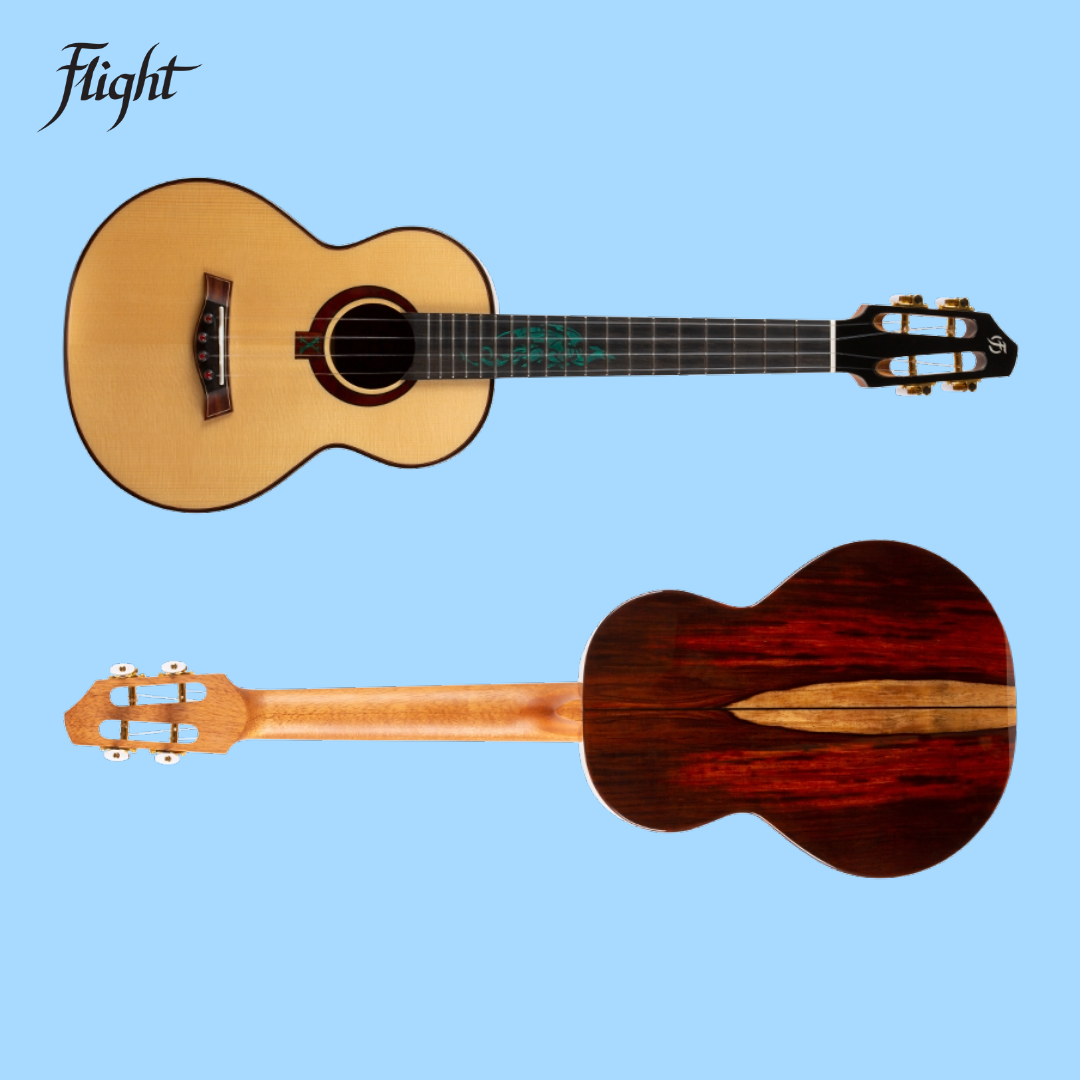 Flight A10SC Cocobolo Dragon 10th Anniversary Tenor Ukulele with Padded Gig Bag