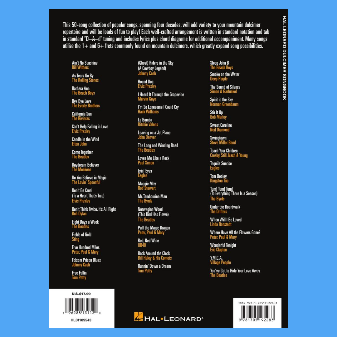 Hal Leonard Dulcimer Songbook (50 Songs)