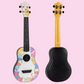 Flight TUC-Kitty Print Travel Concert Ukulele with Travel Bag