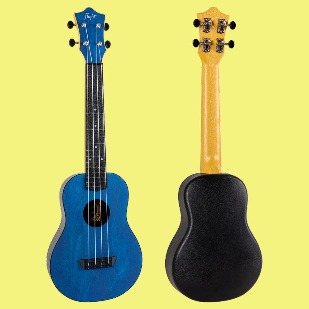 Flight TUC-35 Blue Travel Concert Ukulele with Travel Bag