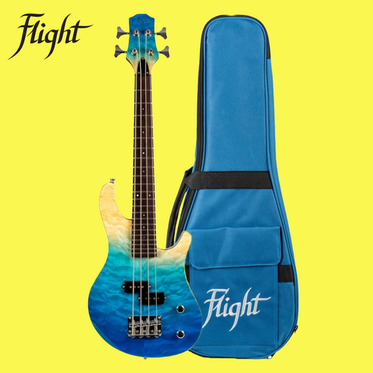 Flight - Mini Bass Solid Body Electric Bass Ukulele (New Release)