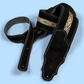 Franklin Southwest 2.5" Black Suede with Hitch Weave & Natural Stitching