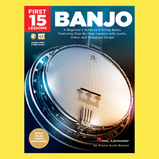 First 15 Lessons - Banjo (Book and Online Audio/Video)