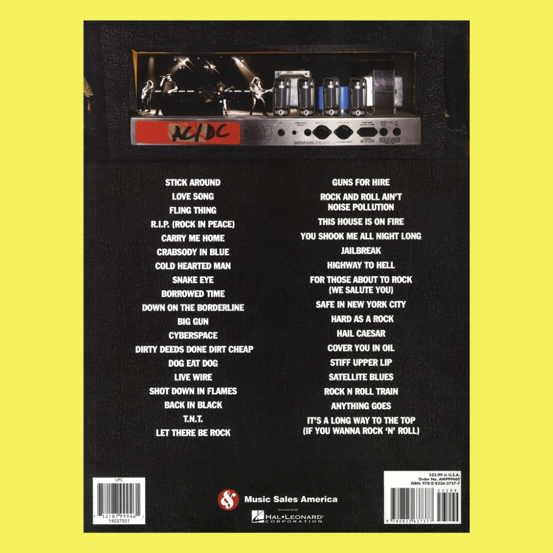 AC/DC - Backtracks Guitar Tab Book