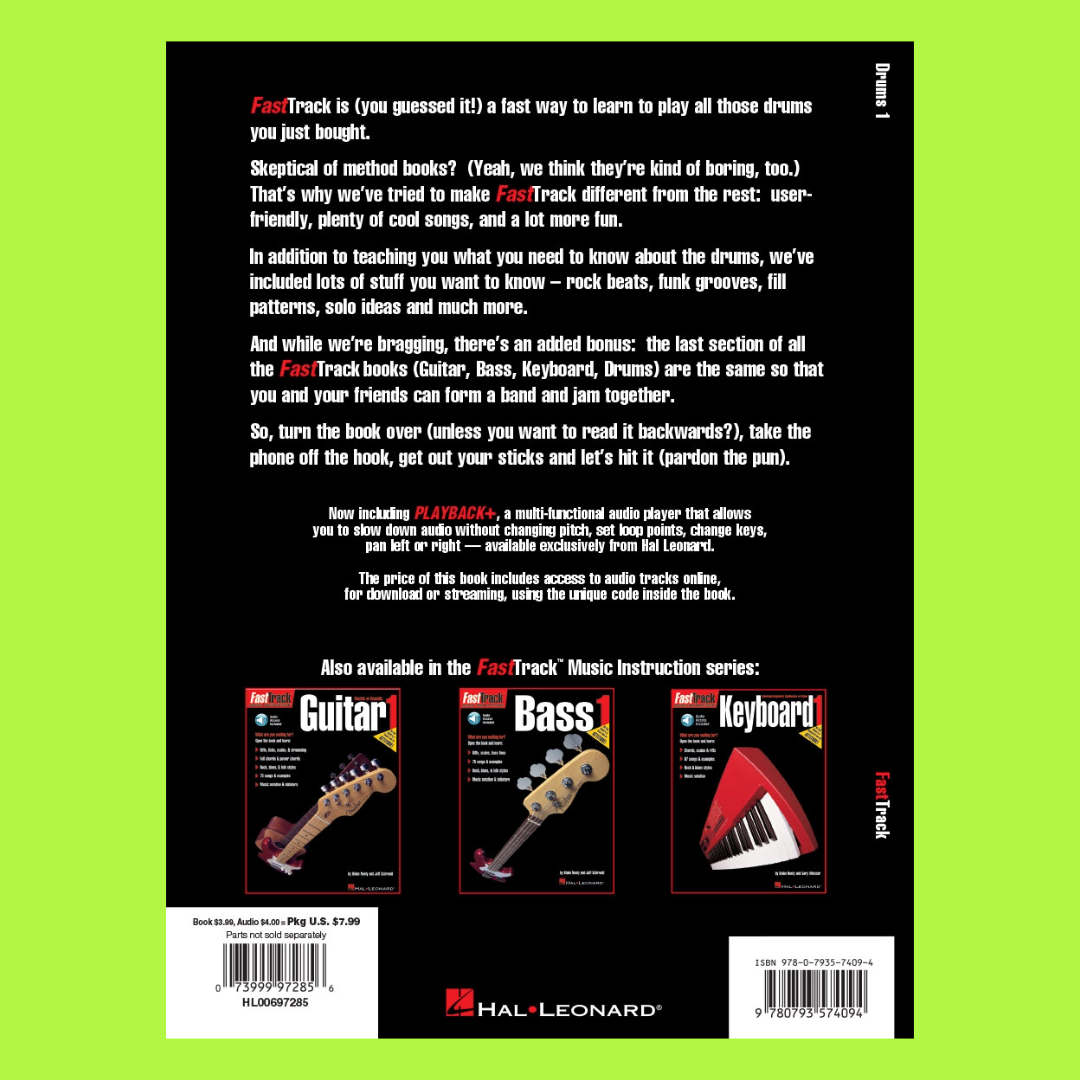 FastTrack Drums - Method Book 1 (Book/Ola)
