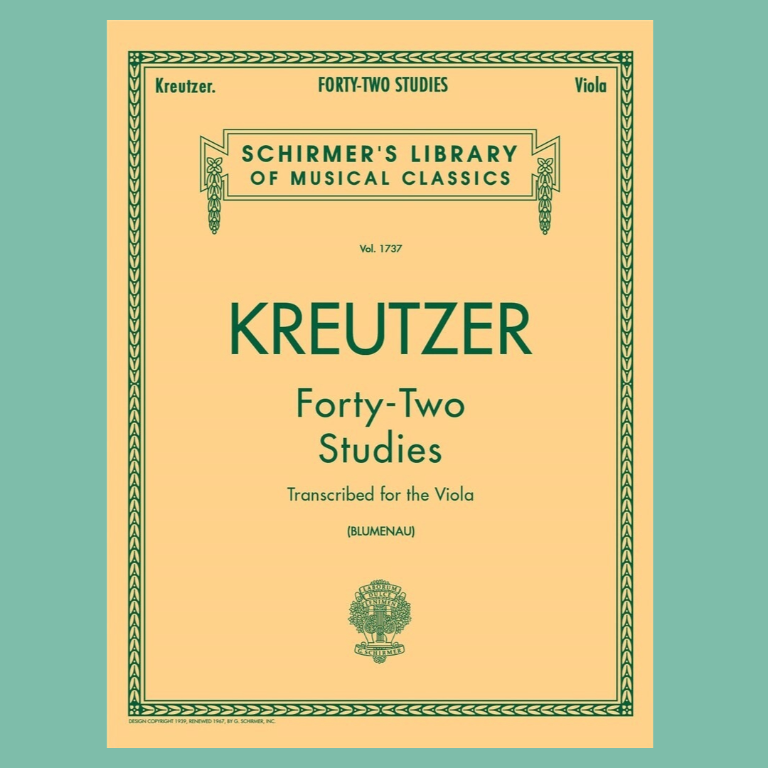 Kreutzer - 42 Studies Transcribed for the Viola Book