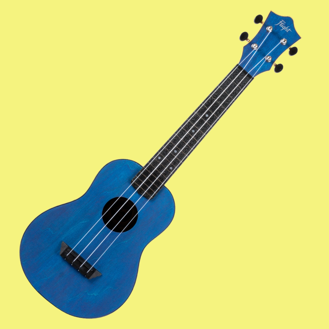 Flight TUC-35 Blue Travel Concert Ukulele with Gig Bag