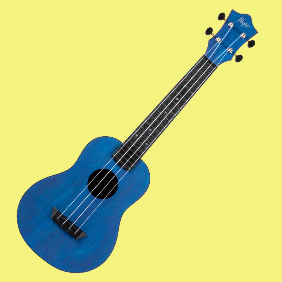 Flight TUC-35 Blue Travel Concert Ukulele with Travel Bag