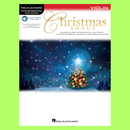 Christmas Songs For Violin Play Along Book/Ola